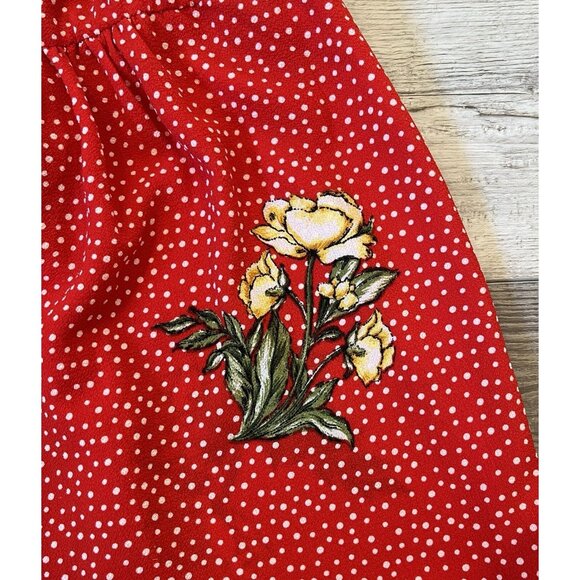 Socialite Wrap Jumpsuit w/ leg slits NWT Sz Large, Red White Polka Dot Floral - Picture 12 of 16